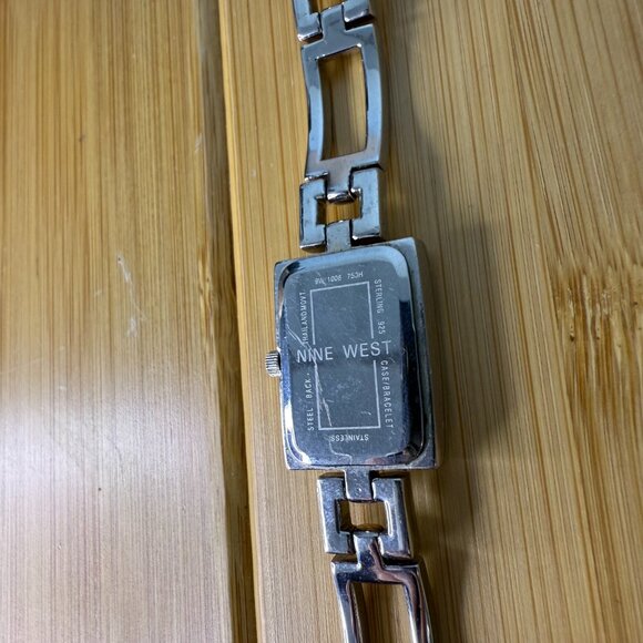 Nine West 925 Sterling Solid Silver Tank Watch 9W/1008, 17mm x 23mm - Picture 5 of 5